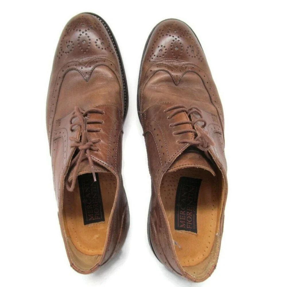 Mercanti Fiorintini  Wingtip Derbys Size US 9 M  Made In Italy